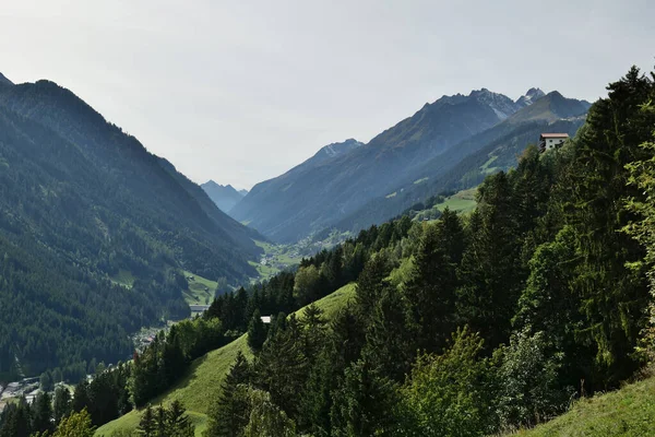 View Village Kappl Valley Patznauntal Austrian Alps — стоковое фото