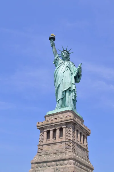 Vertical Shot Statue Liberty National Monument New York Usa Лицензионные Стоковые Изображения