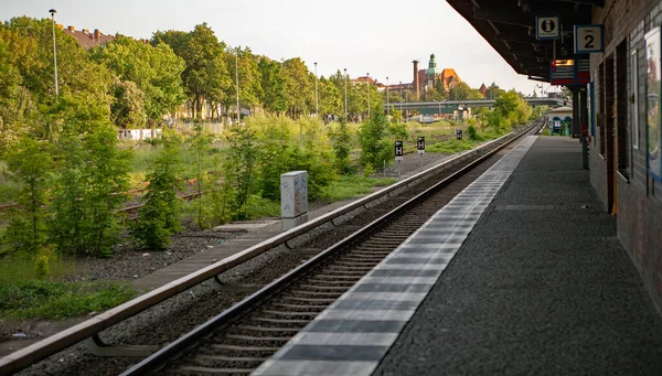 Empty Railway Station Countryside — Stock Photo, Image