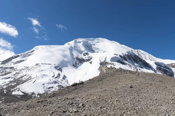 Una Hermosa Vista Del Pico Del Área Conservación Annapurna Con —  Fotos de Stock