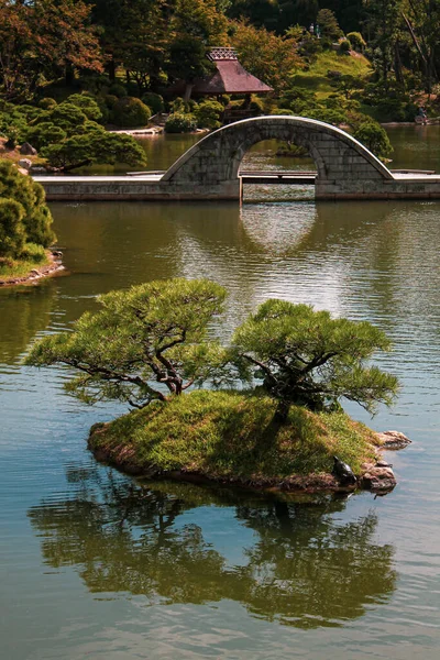 Krásný Výhled Shukkeien Garden Hirošimě Japonsko — Stock fotografie