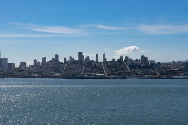 San Francisco Látképe Egy Hajóról — Stock Fotó