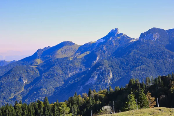 Höstutsikt Över Chiemgau Alperna — Stockfoto