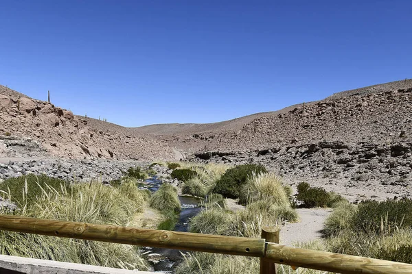 Eine Schöne Aufnahme Der Atacama Wüste Chile Während Des Tages — Stockfoto