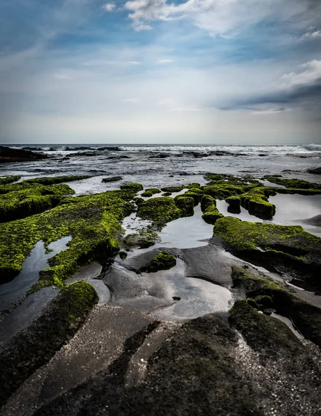 Cloudy Blue Sky Sea Captured Coast Bali Indonesia — Stock Photo, Image