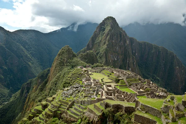 Vue Aérienne Machu Picchu Pérou — Photo