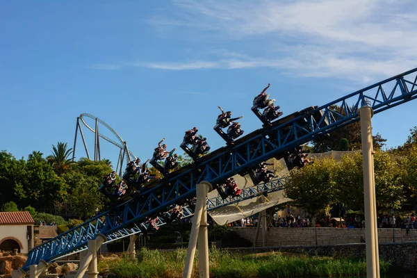 Tarragona España 2021 Una Hermosa Vista Parque Atracciones Puerto Aventura —  Fotos de Stock