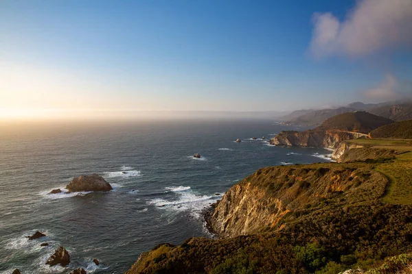 Beautiful View Ocean Cliffs Big Sur California — 图库照片
