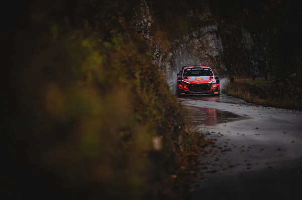 Capovalle Italien Nov 2021 Schöne Aufnahme Eines Thierry Neuville Beim — Stockfoto