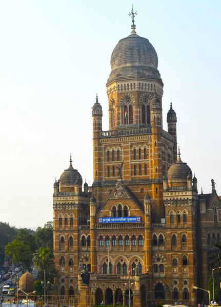Egy Függőleges Felvétel Városi Vállalat Örökség Épületéről Mumbaiban Indiában — Stock Fotó