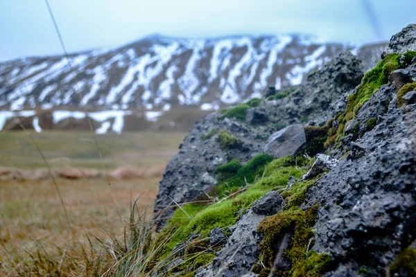 Uno Scatto Mozzafiato Paesaggio Sotto Cieli Nuvolosi Islanda — Foto Stock
