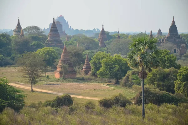 Fascynujący Widok Bagan Myanmar — Zdjęcie stockowe