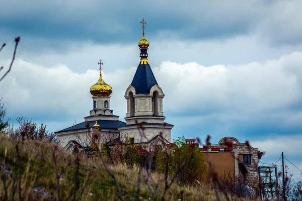 Moldova Nın Orheiul Kentindeki Trinity Sergius Lavra Manzarası — Stok fotoğraf