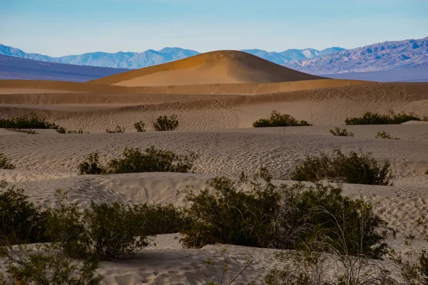 Uma Vista Deslumbrante Vale Morte Fronteira Com Califórnia Nevada — Fotografia de Stock