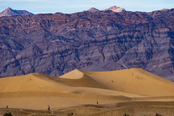 Uma Vista Deslumbrante Vale Morte Fronteira Com Califórnia Nevada — Fotografia de Stock