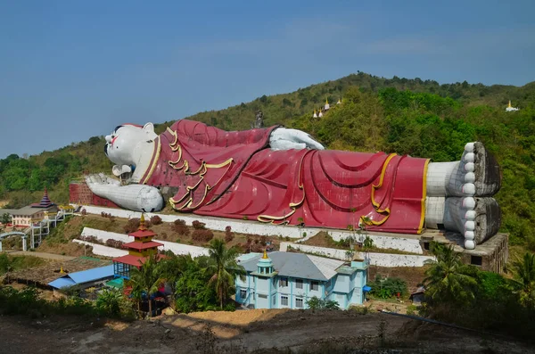Una Vista Aérea Del Monasterio Win Sein Mawlamyine Myanmar — Foto de Stock