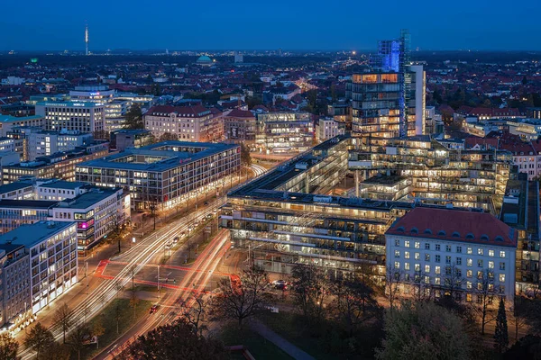 Ein Schöner Blick Über Die Innenstadt Von Hannover Abend — Stockfoto