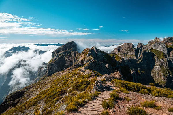 Sendero Las Montañas Madeira Portugal — Foto de Stock