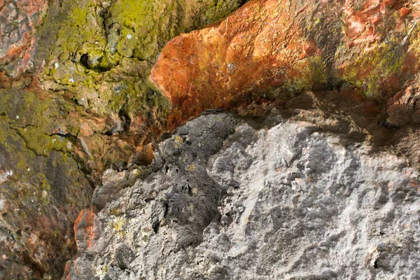 Doğa Kaya Arka Planının Doğal Yüzey Dokusunun Yakın Çekim Görüntüsü — Stok fotoğraf