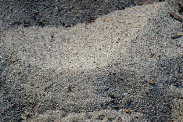 Κοντινό Πλάνο Ενός Σωρού Γκρίζας Άμμου — Φωτογραφία Αρχείου
