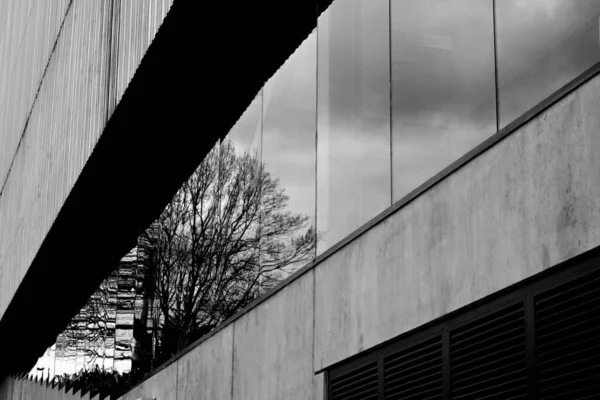 Part Architecture Building Window Reflection — стоковое фото