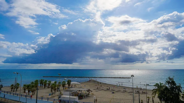 Alicante España 2021 Mediterráneo Desde Barrio Del Raval Roig Playa — Foto de Stock