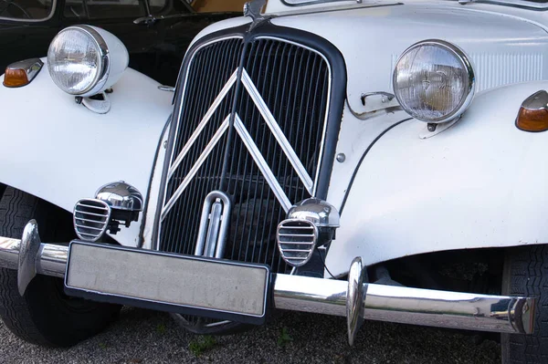 51143 Cologne Németország 2021 Július Fehér Vintage Autó Citroen 1954 — Stock Fotó