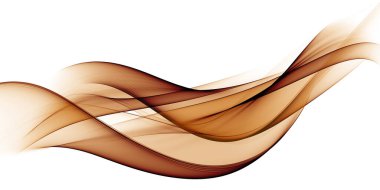 Beautiful Abstract smooth color wave . Curve flow red motion illustration clipart