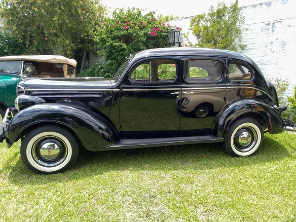 Lomas Zamora Buenos Aires Argentina Aralık 2021 Siyah Vintage Chrysler — Stok fotoğraf