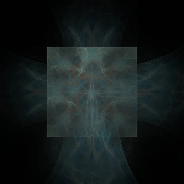 아름다운 프랙탈 형으로 빛나는 에너지 — 스톡 사진