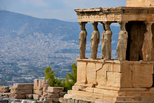 Tempel Akropolis Athene Griekenland — Stockfoto