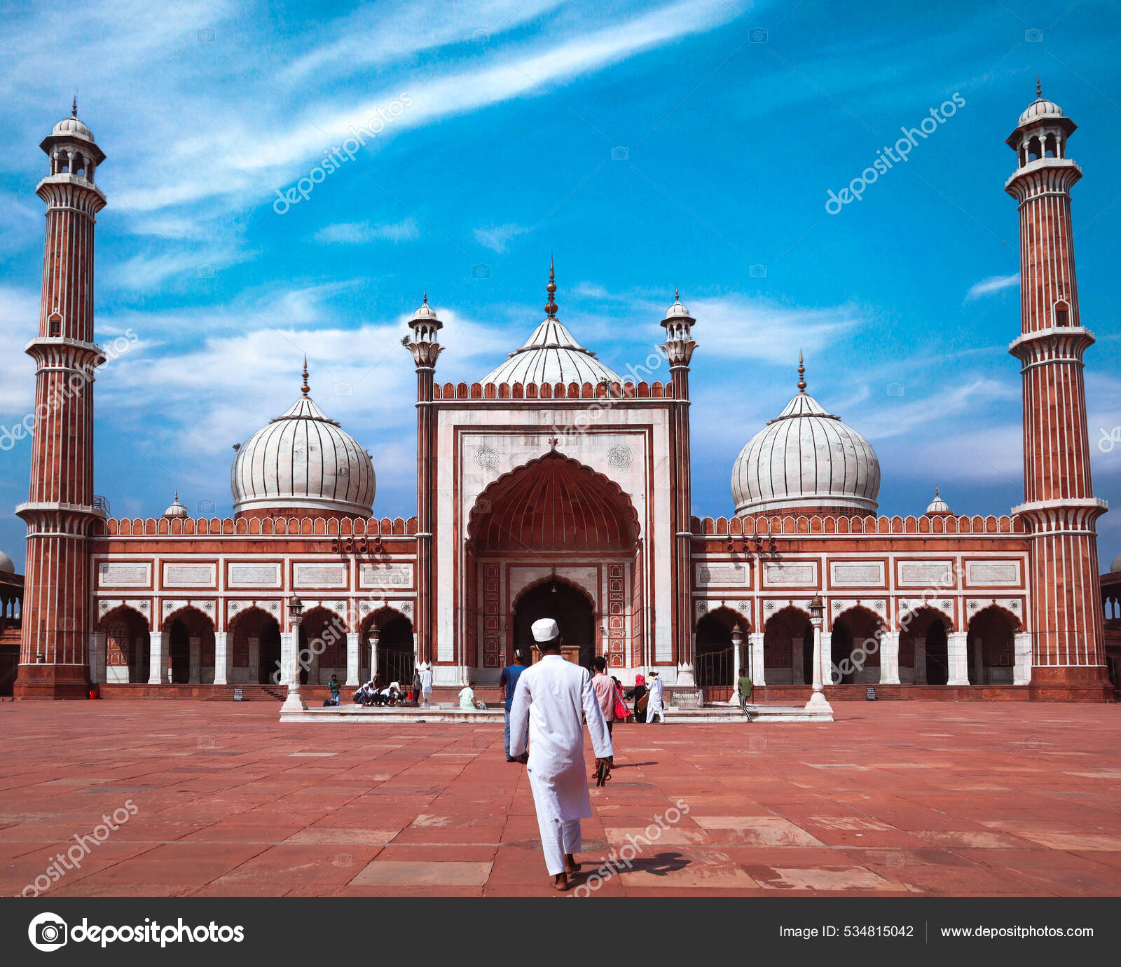 Jama Masjid Buit Mughal Emperor Shah Jahan 16Th Century Its — Stock  Editorial Photo © Wirestock #534815042, image size:1600x1380