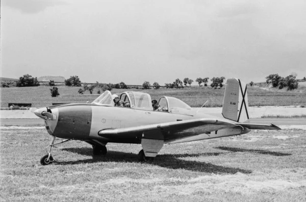 Barcelona Spanien September 2020 Klassisches Flugzeug Auf Dem Flughafen Beechcraft — Stockfoto