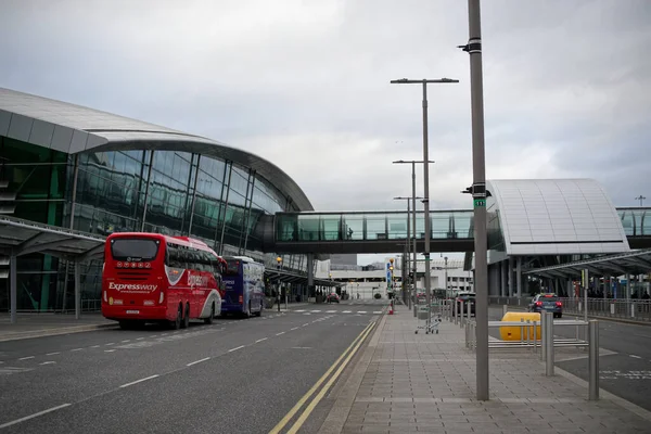 Dublin Irland Nov 2021 Bussar Parkerade Bredvid Terminal Byggnaden Dublins — Stockfoto