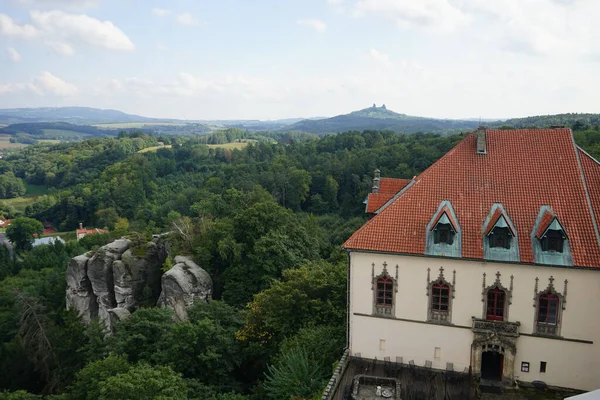 Castelo Hruba Skala Tchecoslováquia — Fotografia de Stock