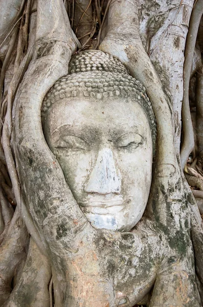 Típico Buda Tailandés Hecho Mano Estatua Grunge Fondo — Foto de Stock