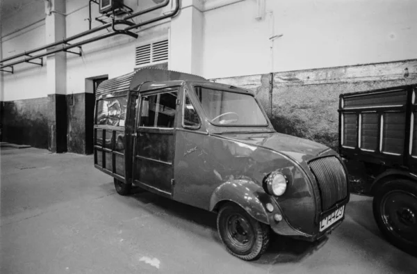 Barcelona Spain Jun 2020 Detail Old Mini Van Named Biscuter — 스톡 사진