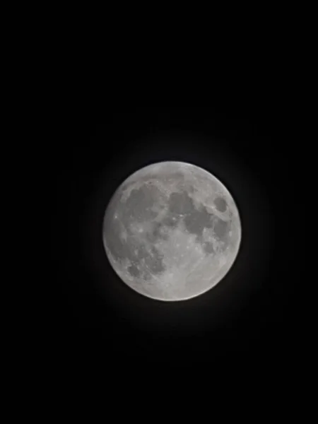 Luna Llena Cielo Oscuro — Foto de Stock