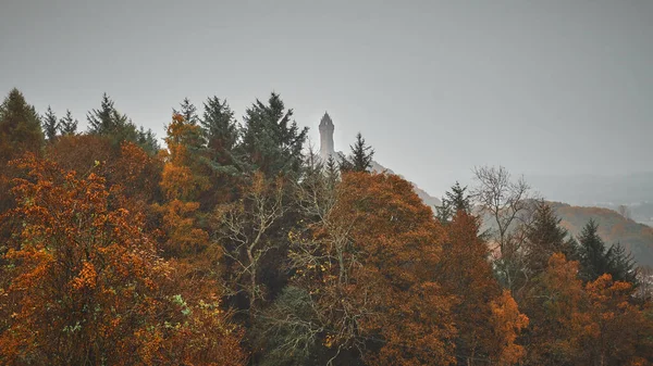 Una Hermosa Vista Del Monumento Nacional Wallace Durante Colorido Otoño — Foto de Stock