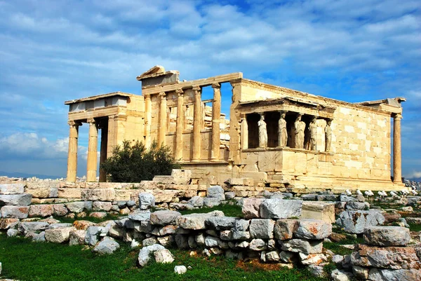 Świątynia Akropolu Atenach Grecja — Zdjęcie stockowe