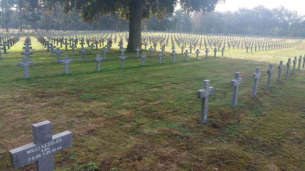 Ysselsteyn Netherlands May 2021 German War Cemetery Kriegsgraberstatte Memorial Site — Stock Photo, Image
