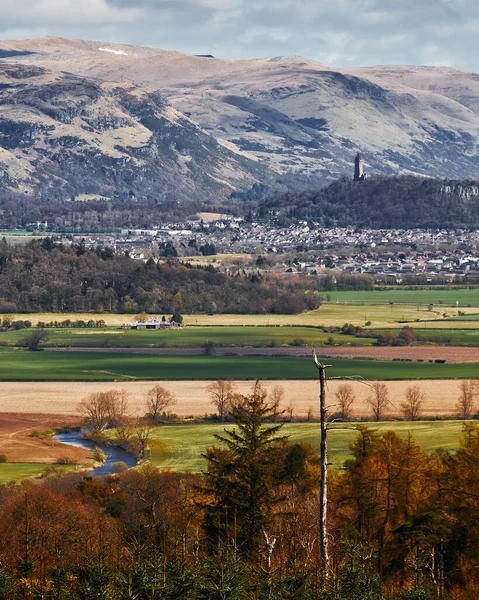 Vertikální Snímek Města Stirling Středním Skotsku — Stock fotografie
