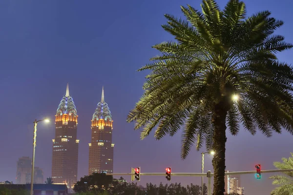 Dubai Émirats Arabes Unis Sept 2021 Belle Vue Dubaï Nuit — Photo