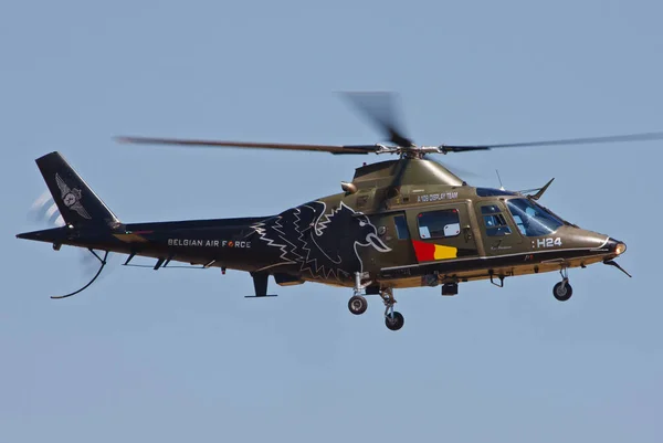 Kecskemet Ungarn September 2013 Der Hubschrauber Agusta A109 Der Belgischen — Stockfoto