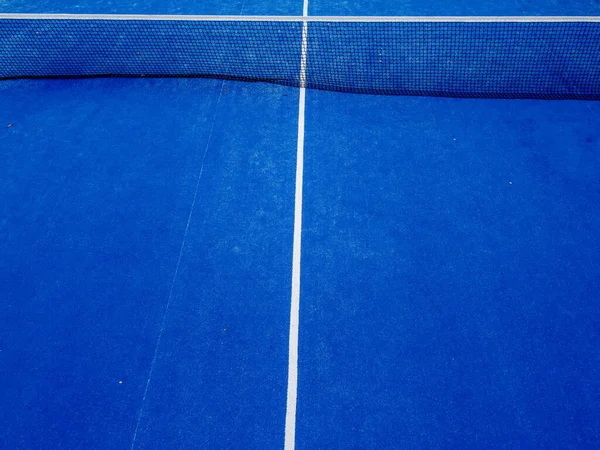Vue Partielle Filet Moitié Court Paddle Tennis — Photo