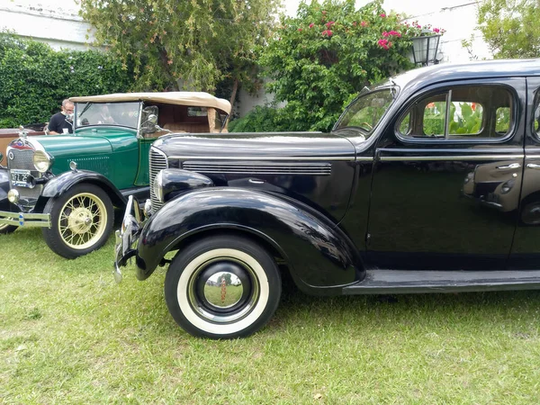 Lomas Zamora Buenos Aires Argentina Gru 2021 Czarny Vintage Chrysler — Zdjęcie stockowe