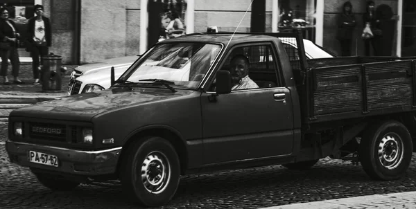 Oporto Portugal Jun 2020 Veículo Tipo Captador Com Caixa Madeira — Fotografia de Stock
