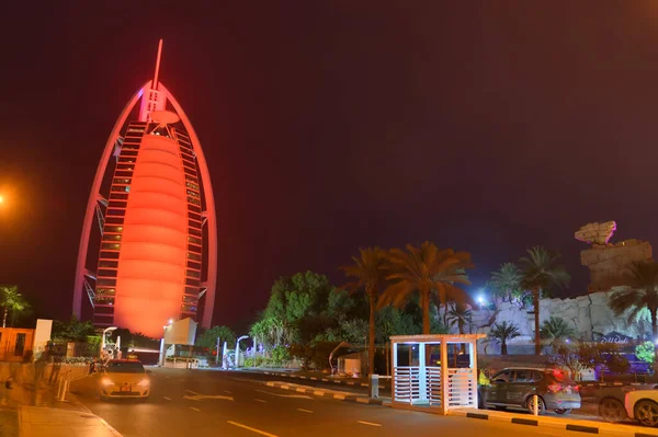 Dubai United Arab Emirates Sep 2021 Burj Arab Night Dubai — 스톡 사진