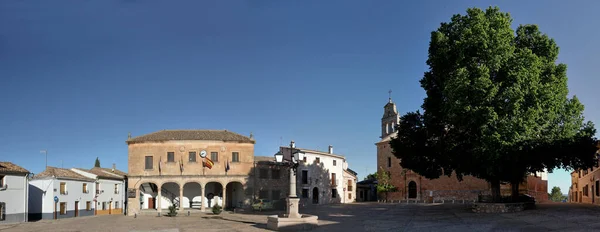 Central Plaza Alarcon Medieval City Cuenca Provicine Spain — стокове фото