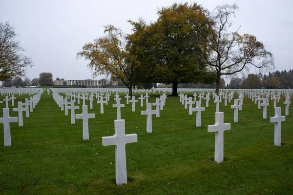 Plombieres Belgio Novembre 2021 Henri Chapelle American Cemetery Memorial Molte — Foto Stock